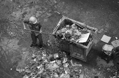 Construction site generating waste in Hounslow