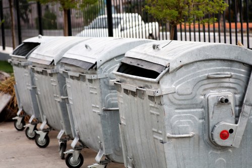 Recycling bins in Hounslow community