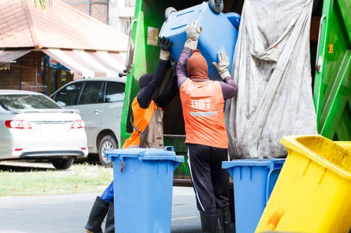 Builders skip filled with construction debris