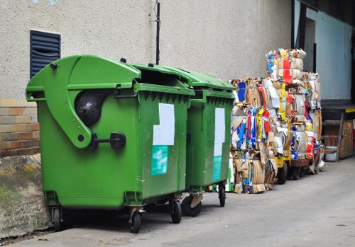 Sorting recyclable materials at Hounslow center